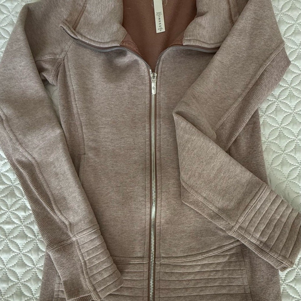 Lavender Zip-Up Sweater